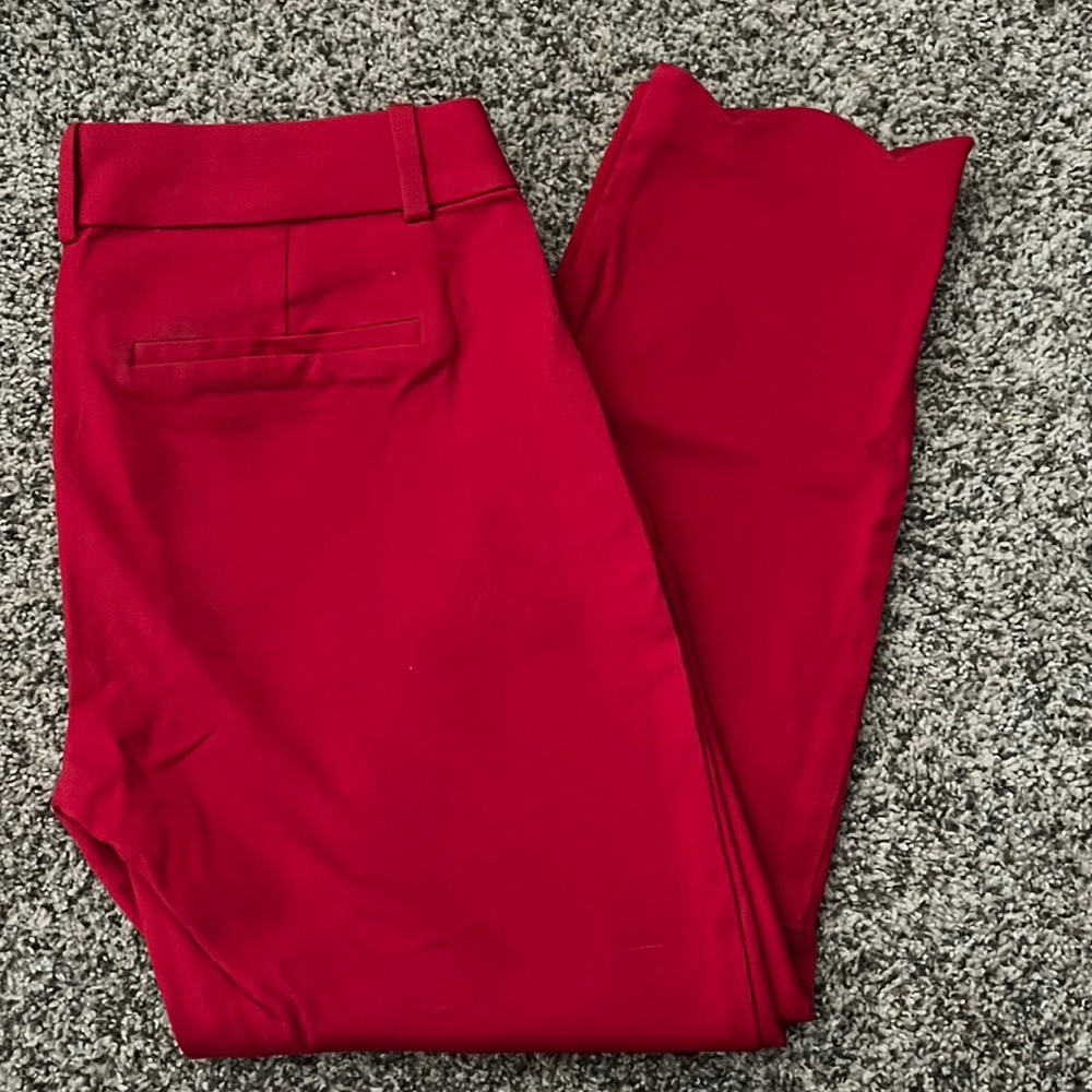 JCrew Red Winnie Pant